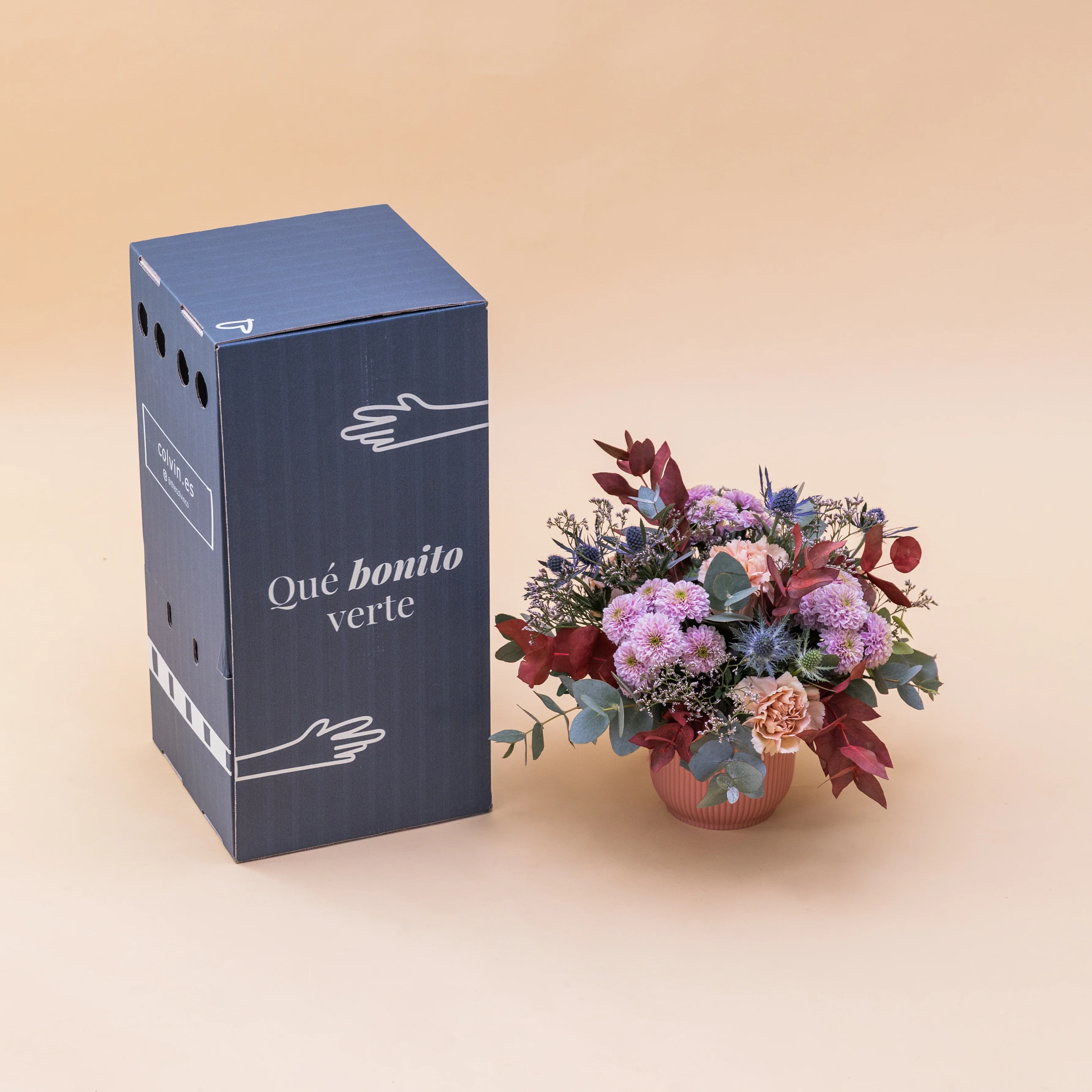 El Guiño - Arreglo con flores moradas y azules - Image 6